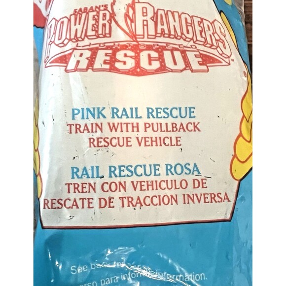 McDonalds Happy Meal Toy Power Rangers Rescue Pink Rail Rescue #6 2000 Vintage - Picture 3 of 9